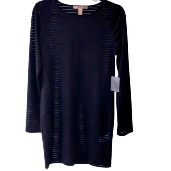 Black Mesh Dress Size Large New NWOT - Picture 6 of 6